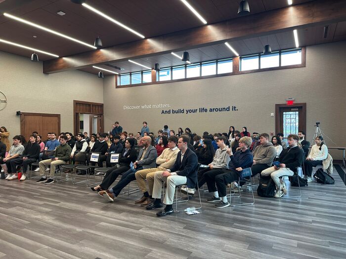 A full house for the session
